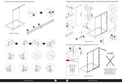 Evos Boutiques chrome shower door staged manual 9