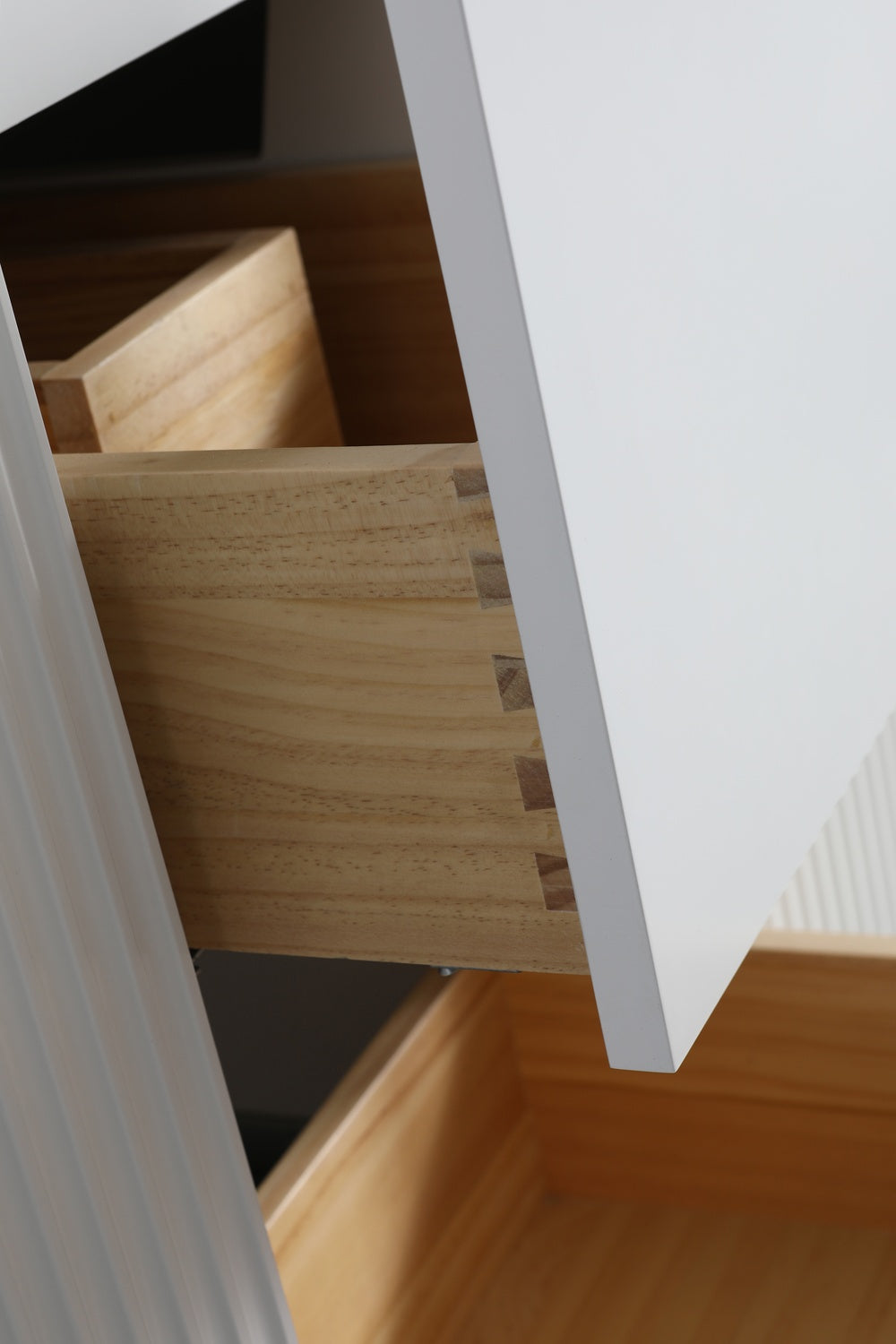Evos Brand Vanité Alba opened drawers close side view