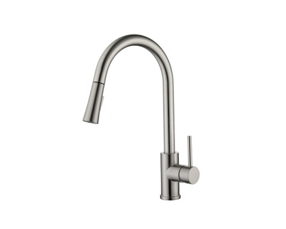 Single Handle Pull Down Kitchen Faucet Nickel  